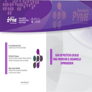 Guía de políticas para emprendedores