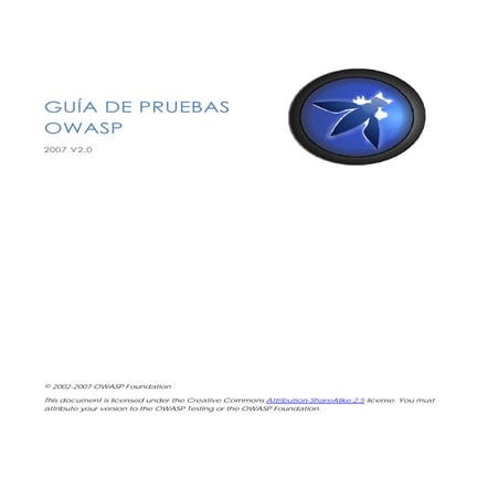 Guía de Pruebas OWASP v2.0