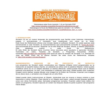 Guía de referencia - Scratch