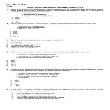 Guía descubrimiento y conquista.