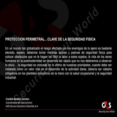Guía de seguridad proteccion perimetral…clave de la seguridad fisica 