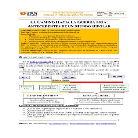 Guía de trabajo nº 2, antecedentes del mundo bipolar