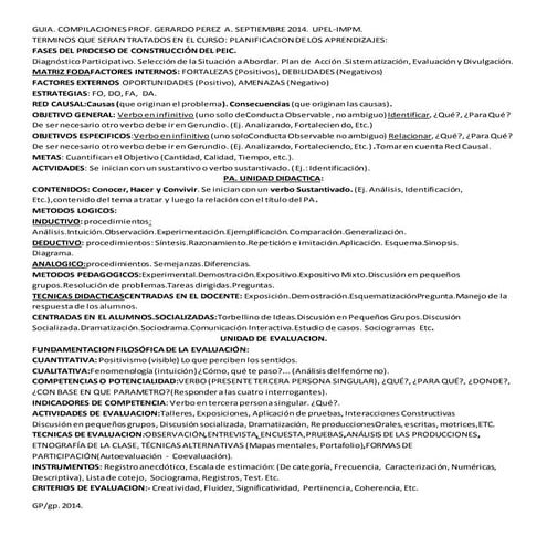 Guía de términos del curso. nov 2015