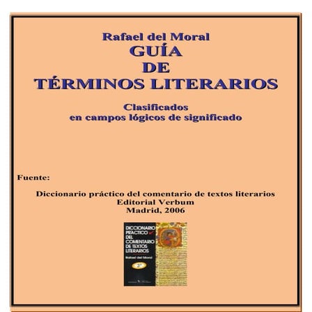 Guía de términos literarios