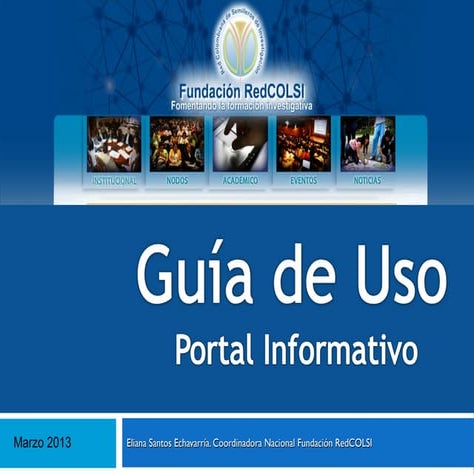Guía de uso portal informativo red colsi