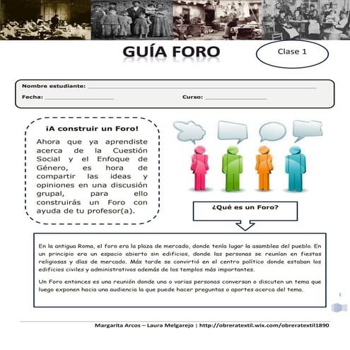 Guía foro | PDF