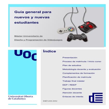 Máster Universitario de Diseño y Programación de Videojuegos
