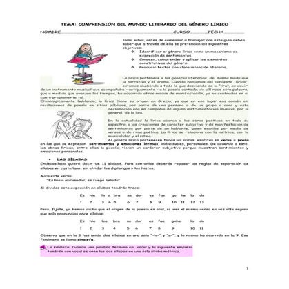 Guía género lírico