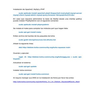 Guía instalación koha por paquetes
