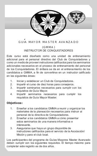 Guía Mayor Master Avanzado