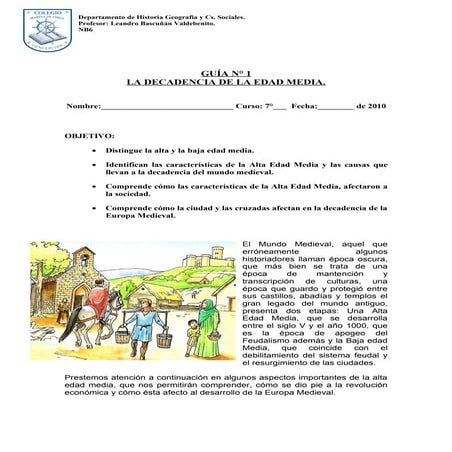 Guía n°1 edad media.