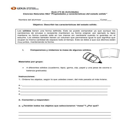 Guía nº3 de actividades