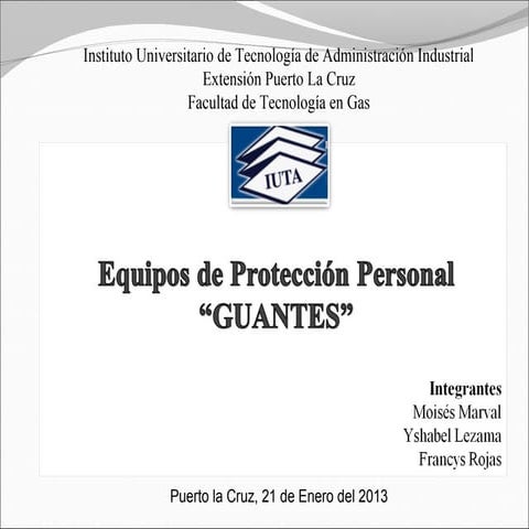 EPP Manos Guantes 