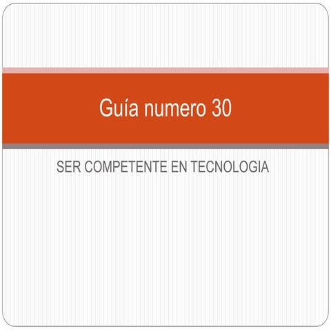 Guía numero 30