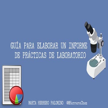 Guía para elaborar un informe de laboratorio