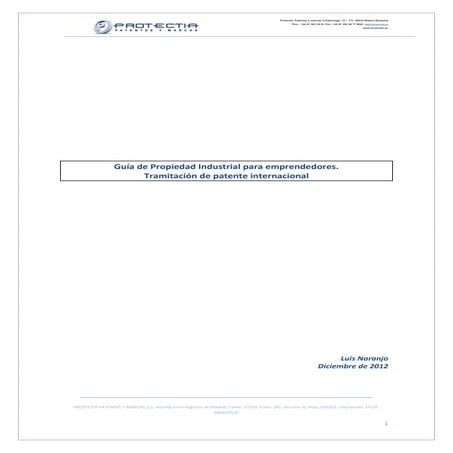 Guía de PI para emprendedores: Tramitación patente internacional