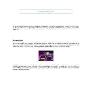 Guía para  irelia jungler