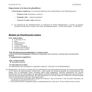 Guía para la elaboración de las pla...