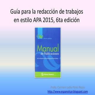Guía para la redacción de trabajos ...