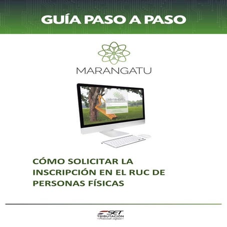 Guía paso a paso inscripción en el ruc personas físicas | PDF