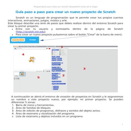 Guía paso a paso curso scratch (Parte I - 2016) | PDF