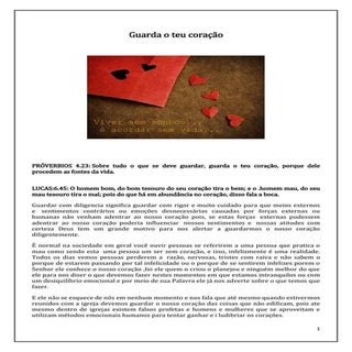 Guarda o teu coraçã#