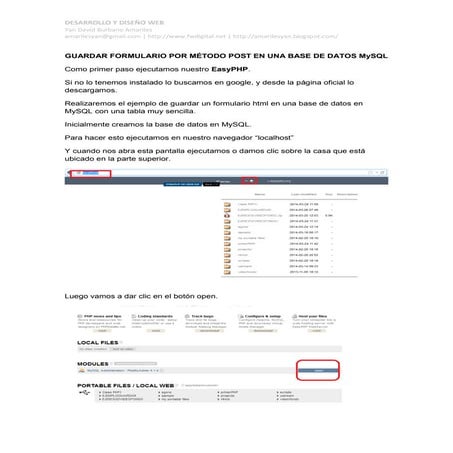 Guardar en base de datos MySQL desde HTML con PHP.