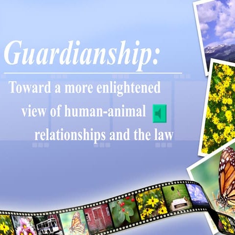 Guardianship for animals joan bundy for 2009 az state bar convention