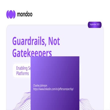 DevopsDays Rockies 2025 - Guardrails not Gatekeepers
