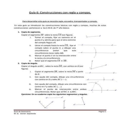 Guía regla compas | PDF