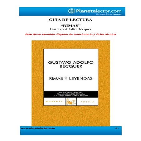 Guía rimas de_bcquer