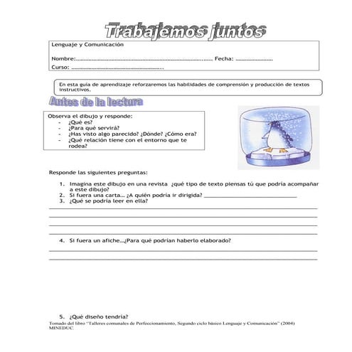 Guía trabajemos juntos (pingüíno)