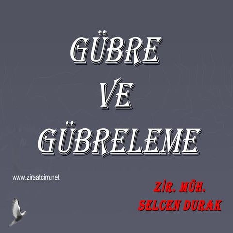 Gubre ve gubreleme