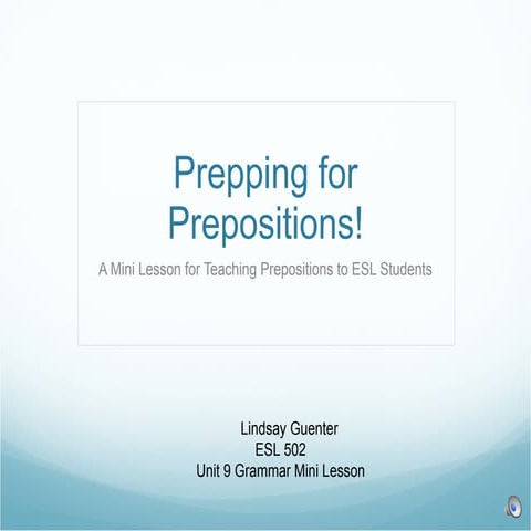 Guenter preposition mini lesson