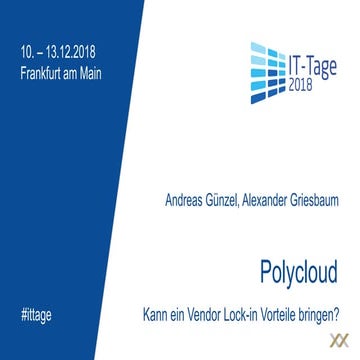 Günzel/Griesbaum - Polycloud: Kann ein Vendor Lock-in Vorteile bringen ...