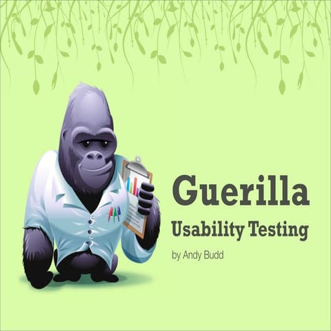 Guerilla Usability Testing — @media 2009