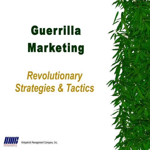 Guerilla marketing 2011