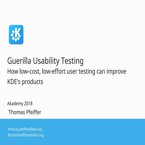 Guerilla usability testing