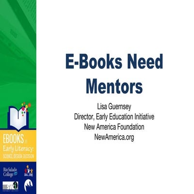 E-Books Need Mentors