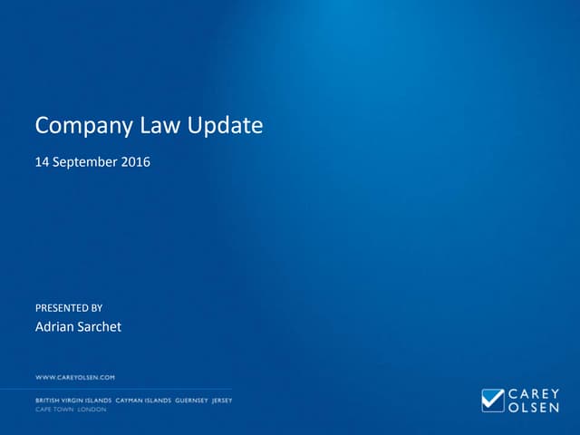 Guernsey CPD Company Law and Regist...