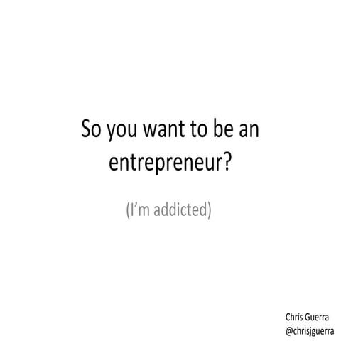 Entrepreneur?