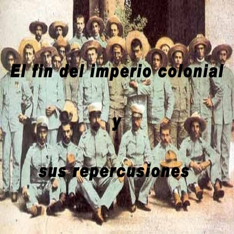 Guerra colonial y desastre del 898