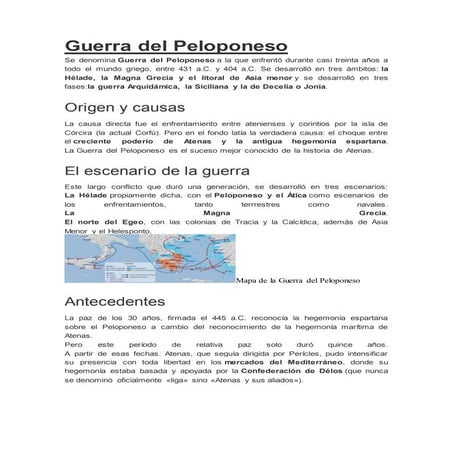 Guerra del peloponeso wrod