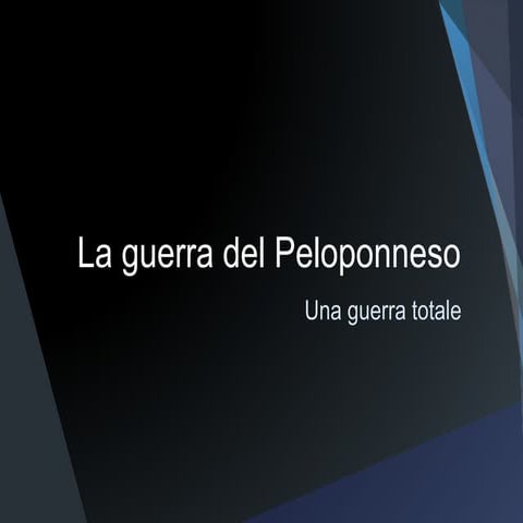 Guerra del Peloponneso | PDF | Death, Injury, or Military Conflict