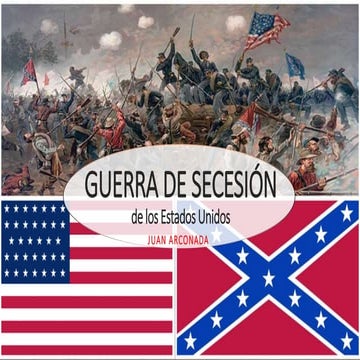 Guerra de Secesión EEUU/ US Civil War por Juan Arconada | PPTX