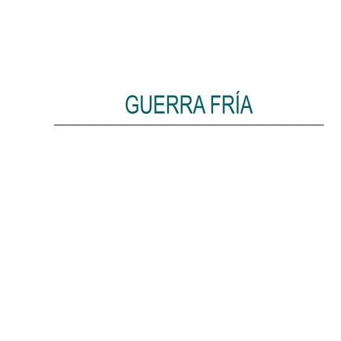 Guerra fría