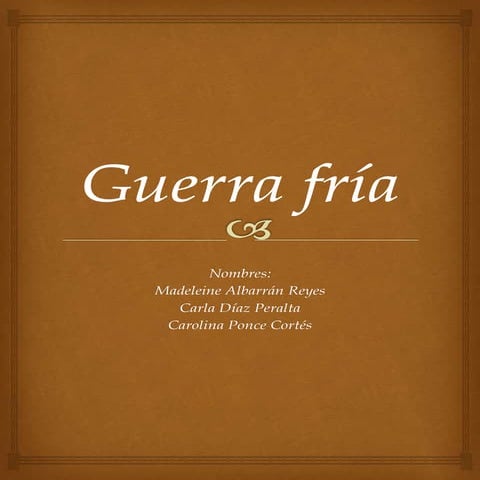 Guerra fría ppt