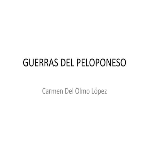 Guerras del peloponeso Carmen