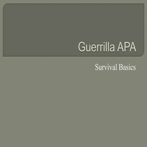 Guerrilla apa