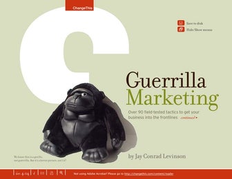 Guerrilla marketing   over 90 field-tested tactics to get your business into ...